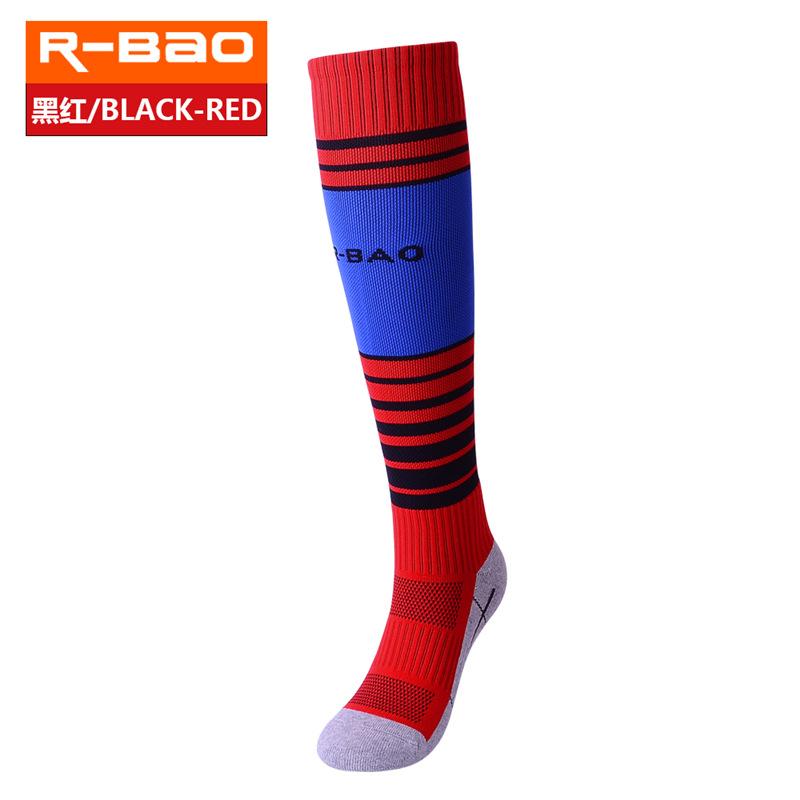 RBAO Football Socks Towel Bottom Breathable Wicking Long-barreled Football Socks 8-13 Year Olds RB6608